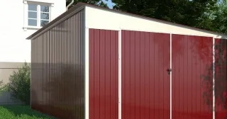 Сарай из труб в Климовске от 41200 рублей - строительство сараев из труб и профнастила