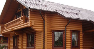 Строительство дома из оцилиндрованного бревна в Климовске - от 133900 рублей