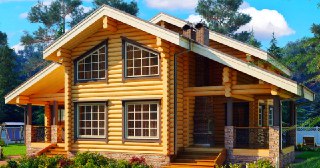 Строительство дома из бревна под ключ Климовск цены от 10403 руб.