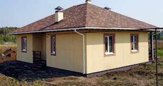 Одноэтажный дом из панелей под ключ в Климовске - Строй-Клс от 133900 рублей